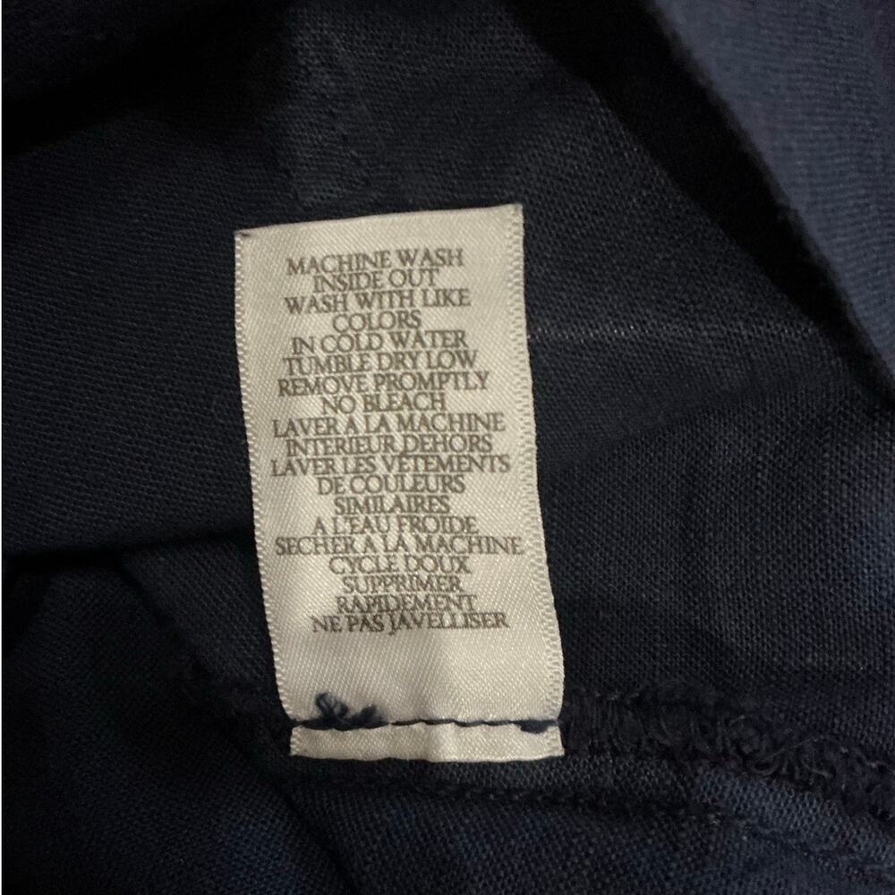 Frank & Eileen Ireland Linen Utility Dress Navy Italian Linen Size XS - Picture 10 of 10